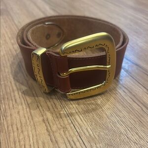 Accessories By Pearl - Gold and Leather Belt